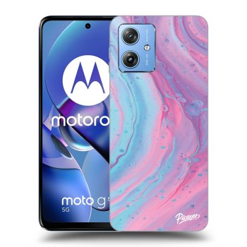 Obal pre Motorola Moto G54 5G - Pink liquid