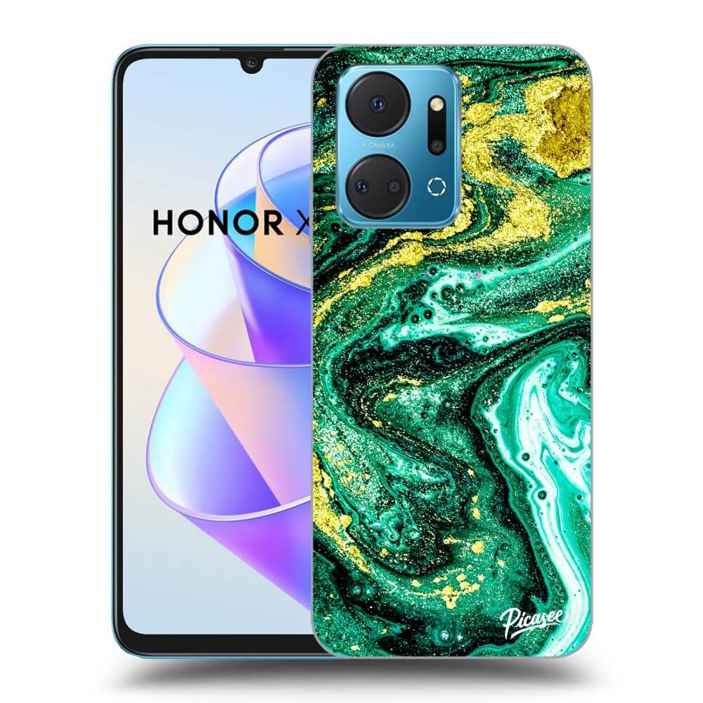 Picasee ULTIMATE CASE pro Honor X7a - Green Gold