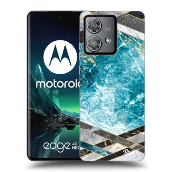 Obal pre Motorola Edge 40 Neo - Blue geometry
