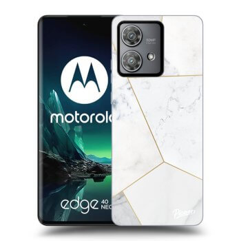 Obal pre Motorola Edge 40 Neo - White tile