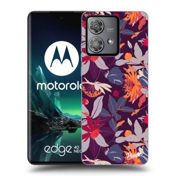Obal pre Motorola Edge 40 Neo - Purple Leaf