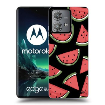 Picasee silikónový čierny obal pre Motorola Edge 40 Neo - Melone