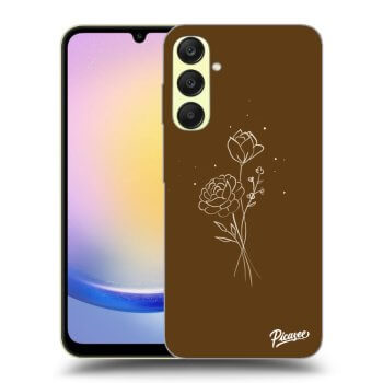Obal pre Samsung Galaxy A25 A256B 5G - Brown flowers