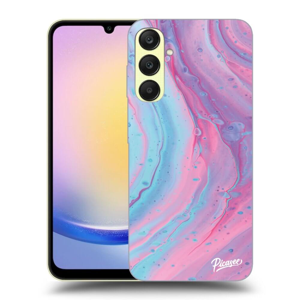 Silikónový Prehľadný Obal Pre Samsung Galaxy A25 A256B 5G - Pink Liquid