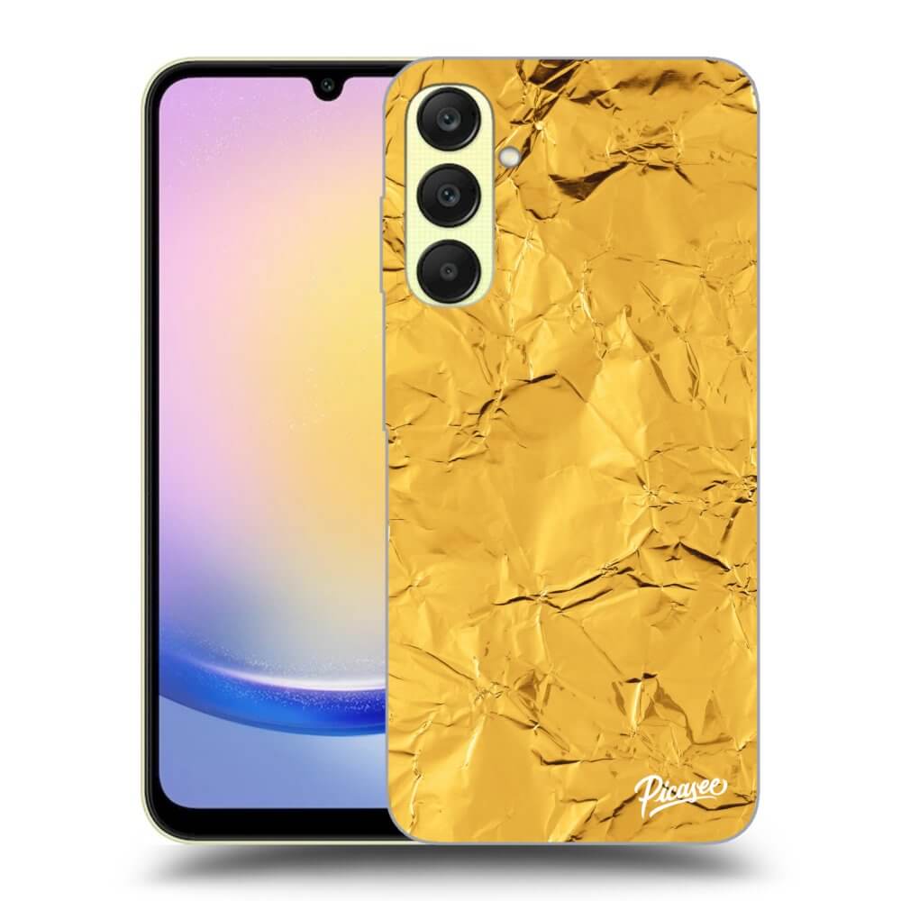 Silikónový Prehľadný Obal Pre Samsung Galaxy A25 A256B 5G - Gold