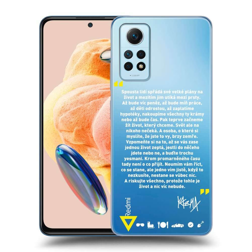 Silikónový Prehľadný Obal Pre Xiaomi Redmi Note 12 Pro 4G - Kazma - BUĎTE TROCHU YESMANI