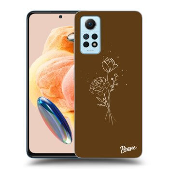 Obal pre Xiaomi Redmi Note 12 Pro 4G - Brown flowers