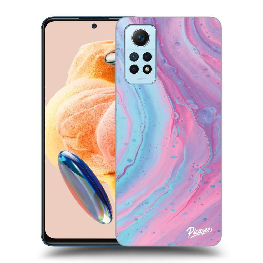 Silikónový čierny Obal Pre Xiaomi Redmi Note 12 Pro 4G - Pink Liquid