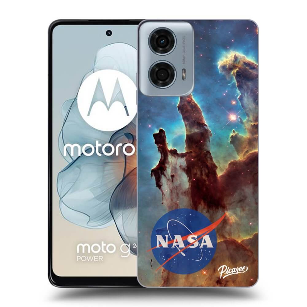 Silikónový čierny Obal Pre Motorola Moto G24 - Eagle Nebula