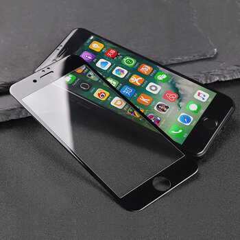 3x Picasee 3D ochranné tvrdené sklo s rámčekom pre Apple iPhone 7 Plus - čierné - 2+1 zdarma