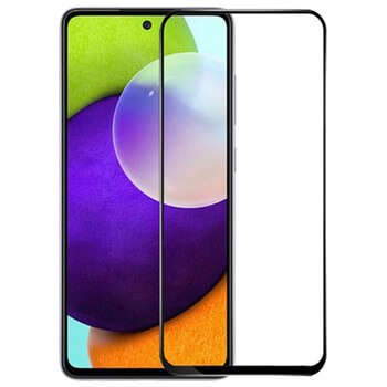 3x Picasee 3D ochranné tvrdené sklo s rámčekom pre Samsung Galaxy A52 5G A525F - čierné - 2+1 zdarma