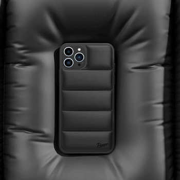 Picasee Puffer case pro Apple iPhone 15 - Separ Puffer - Čierna
